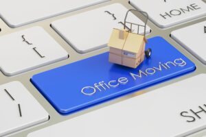 Office Moving key on a computer keyboard